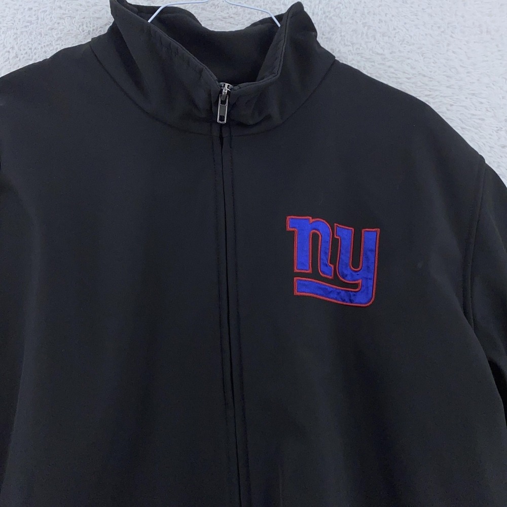 New York Giants Jacket Mens 2XL Fleece Lined Full Zip Soft‎ Shell NFL Football